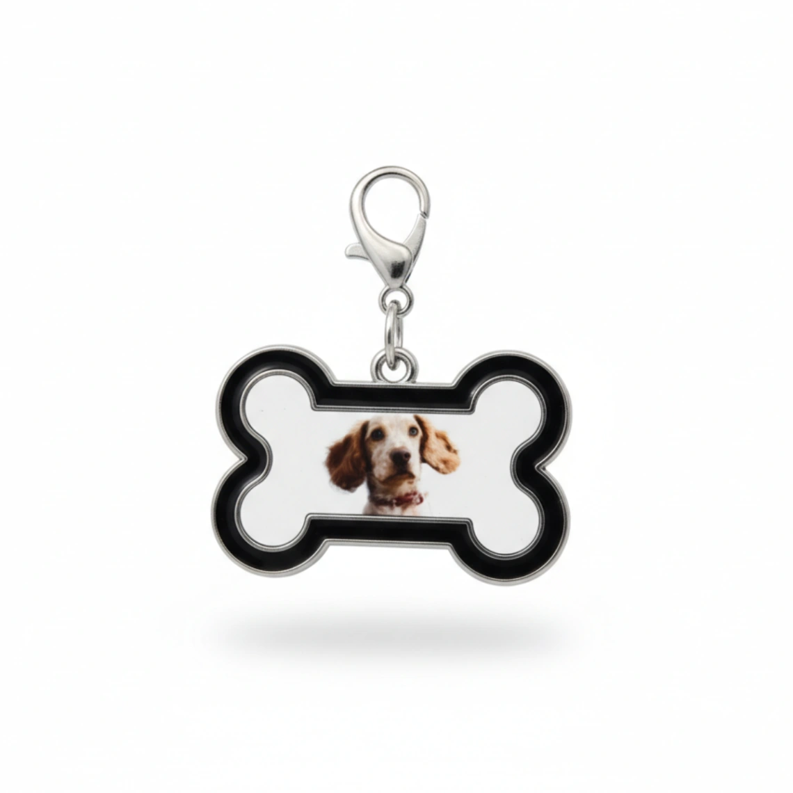 Porte-clés Photo Personnalisé en Forme d'Os – Charm pour Chien, Chat & Accessoires