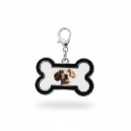 Charm Personnalisé Chien Photo Forme d'Os – Dog Mom