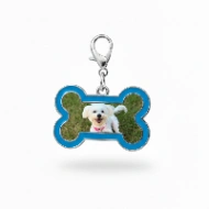 Charm Personnalisé Chien Photo Forme d'Os – Dog Mom