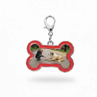 Charm Personnalisé Chien Photo Forme d'Os – Dog Mom