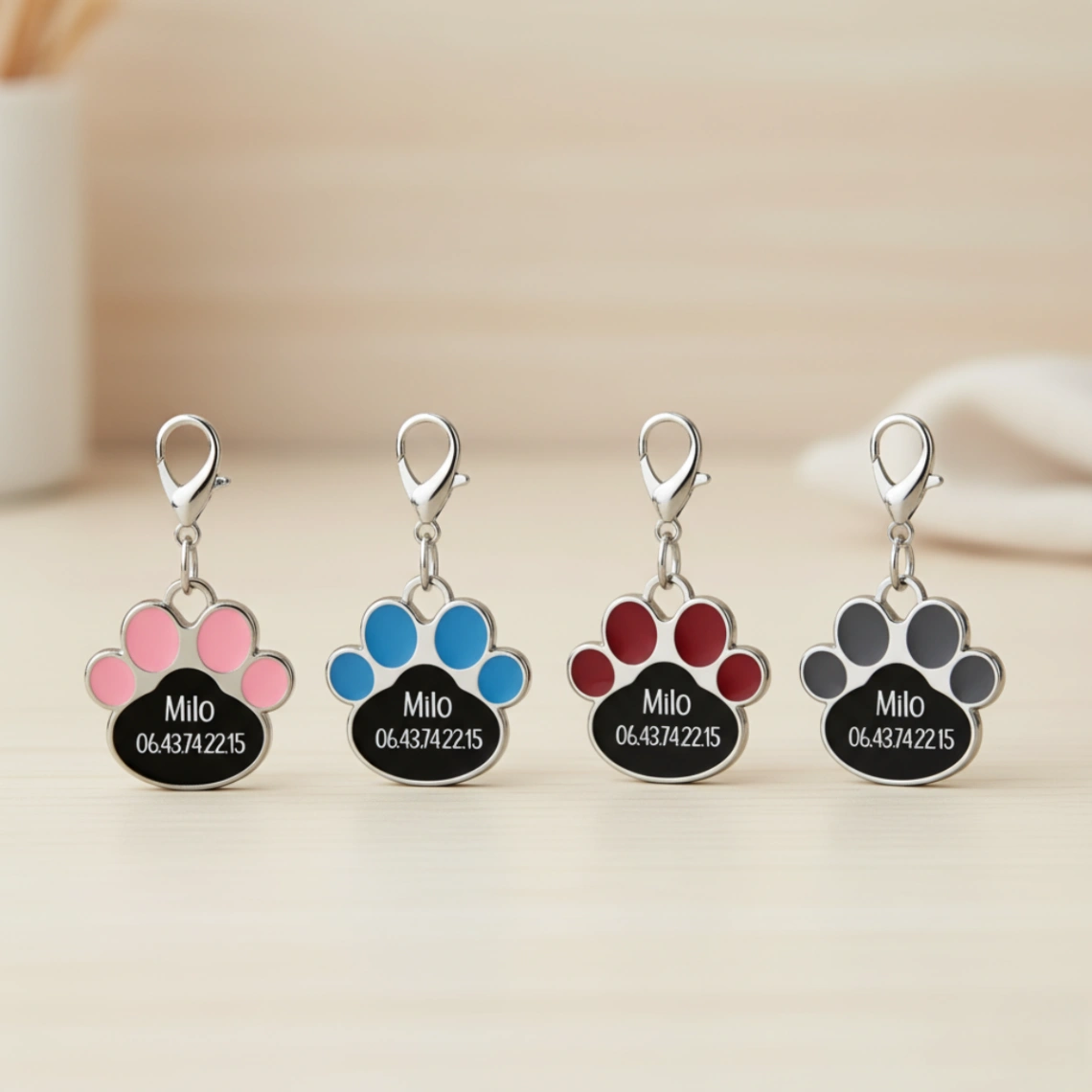 Médaille pour Chat Personnalisée - Nom et Téléphone