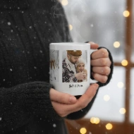 Mug Personnalisé "Souvenirs Polaroid" | Collage 3 Photos & Prénoms