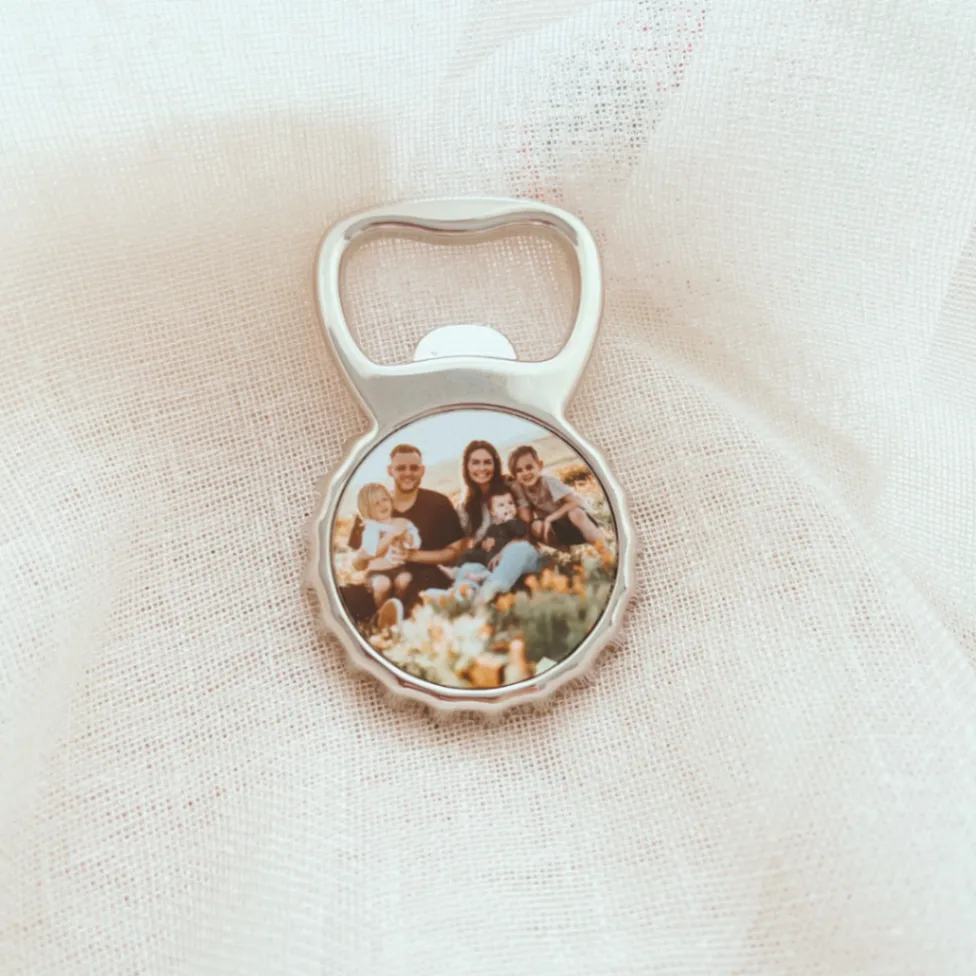 Décapsuleur Personnalisé avec Photo — Aimanté pour Frigo