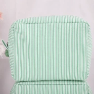 Trousse de toilette personnalisée rayée – Prénom brodé