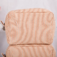Trousse de toilette personnalisée rayée – Prénom brodé