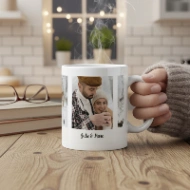 Mug Personnalisé "Souvenirs Polaroid" | Collage 3 Photos & Prénoms