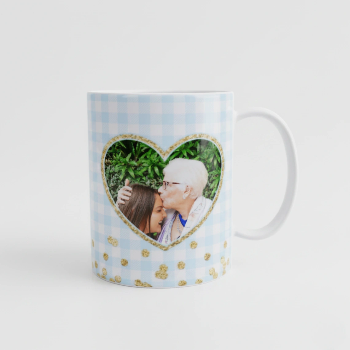 Mug Personnalisé Fête des Mères - 2 Photos Cœur | Tasse Maman Couleur