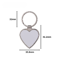 Porte-clés Photo Personnalisé en Métal — Cœur, Rond ou Rectangle