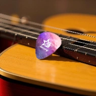 Médiator guitare personnalisé en aluminium avec photo — lot de 6