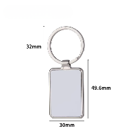 Porte-clés Photo Personnalisé en Métal — Cœur, Rond ou Rectangle