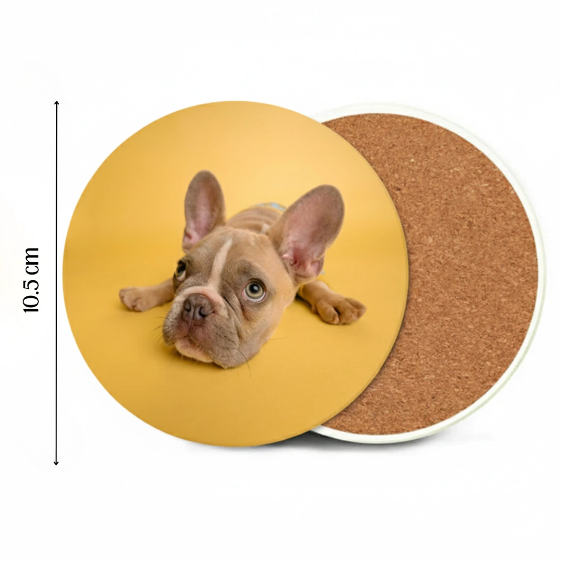 Dessous de Verre en Céramique Personnalisée avec Photo