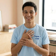 T-shirt en Coton avec Message Brodé Personnalisé
