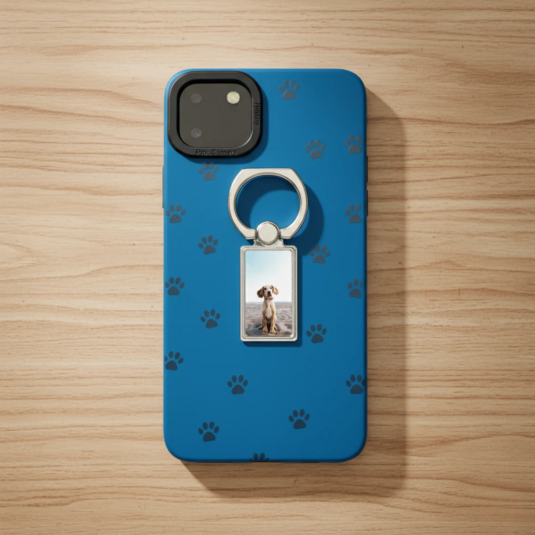 Anneau De Doigt Support Téléphone Personnalisé avec Photo