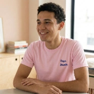 T-shirt en Coton avec Message Brodé Personnalisé