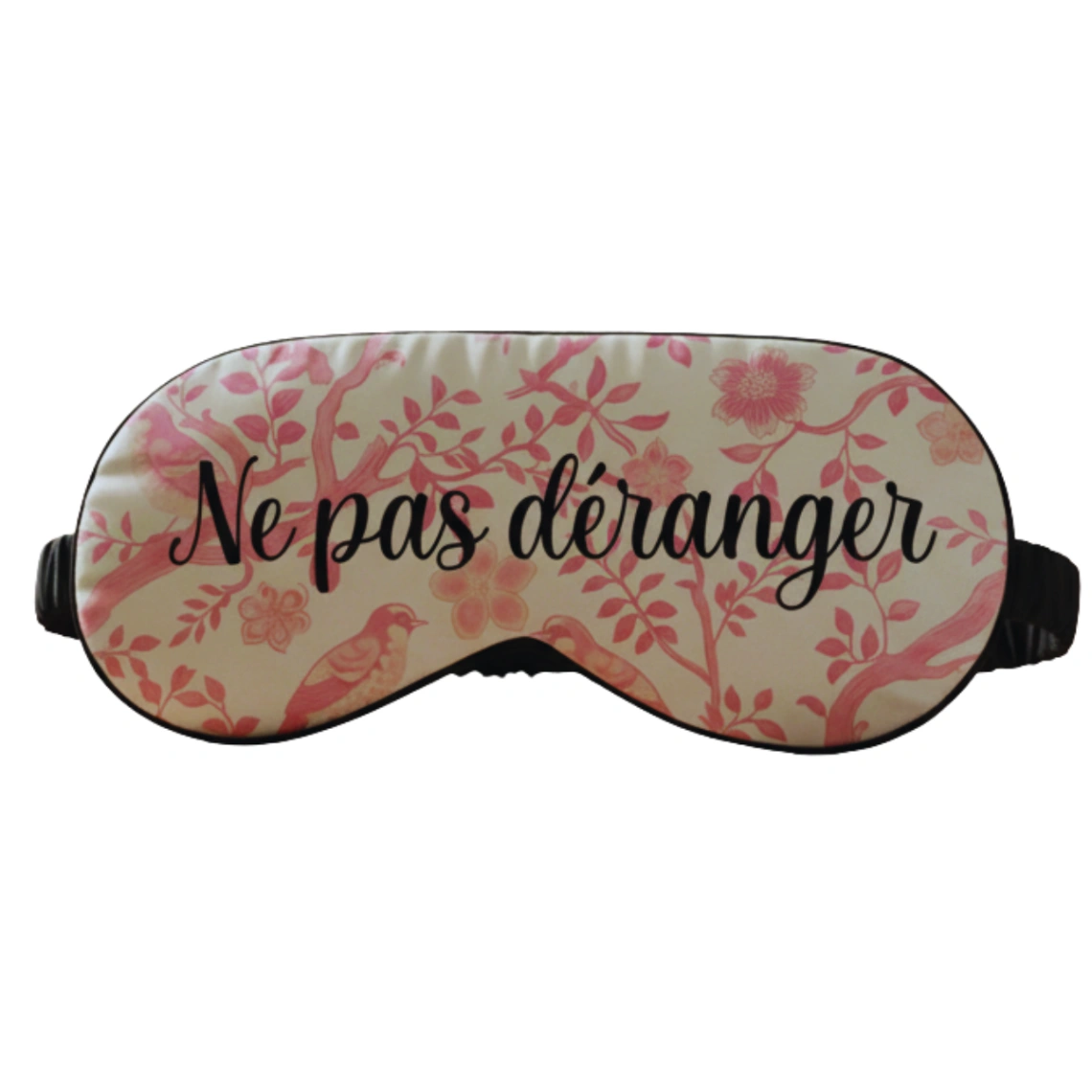 Masque de Sommeil Personnalisé Avec texte - Design Chinoiserie