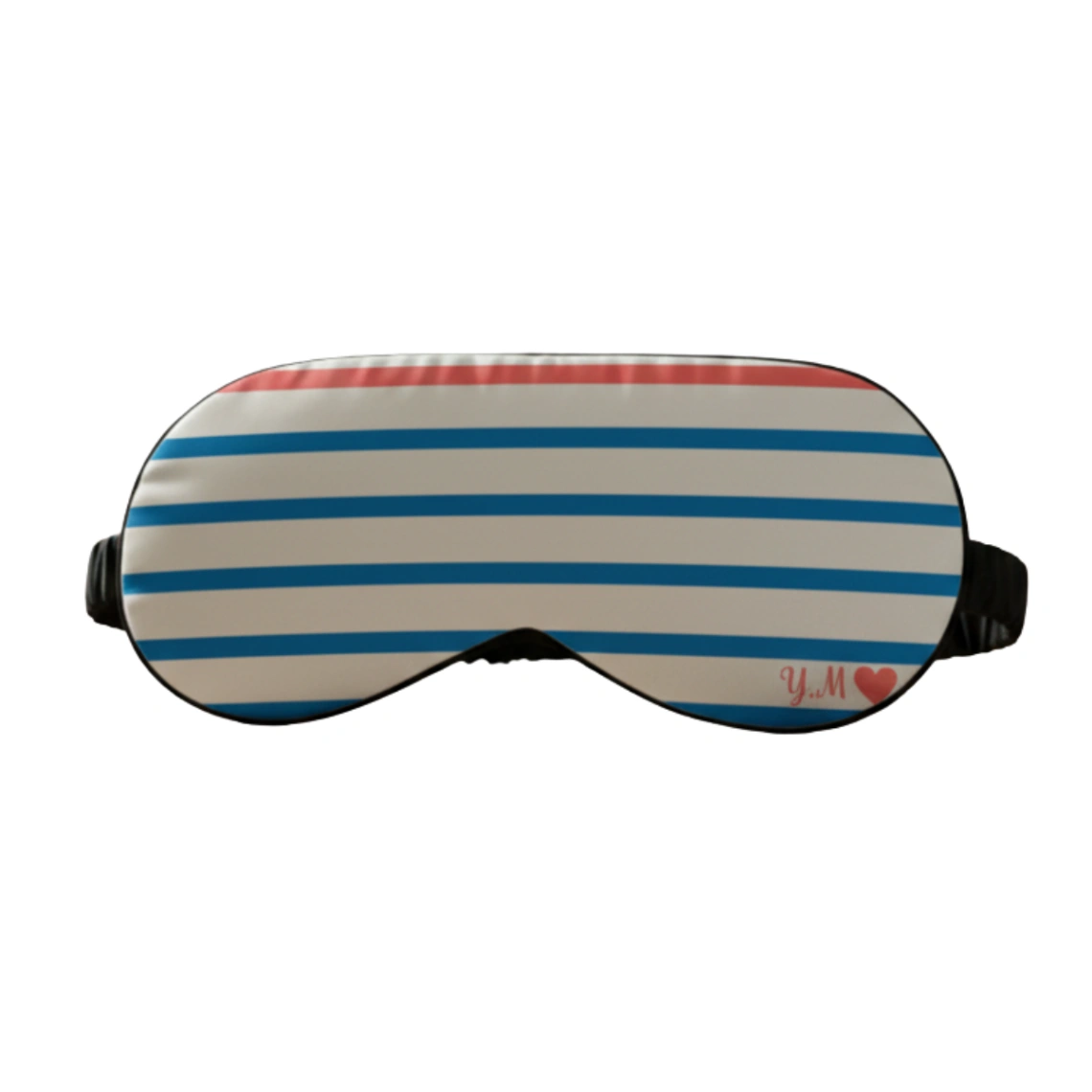 Masque de Sommeil Personnalisable avec Initiales - Style Marinière