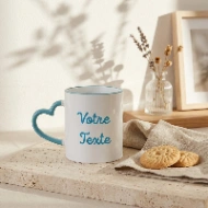 Mug Personnalisé Texte ou Prénom à Anse Cœur