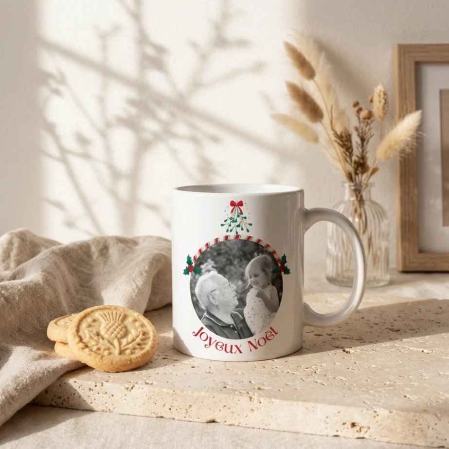 Mug Personnalisé "Magie de Noël" – Votre plus beau souvenir au pied du sapin