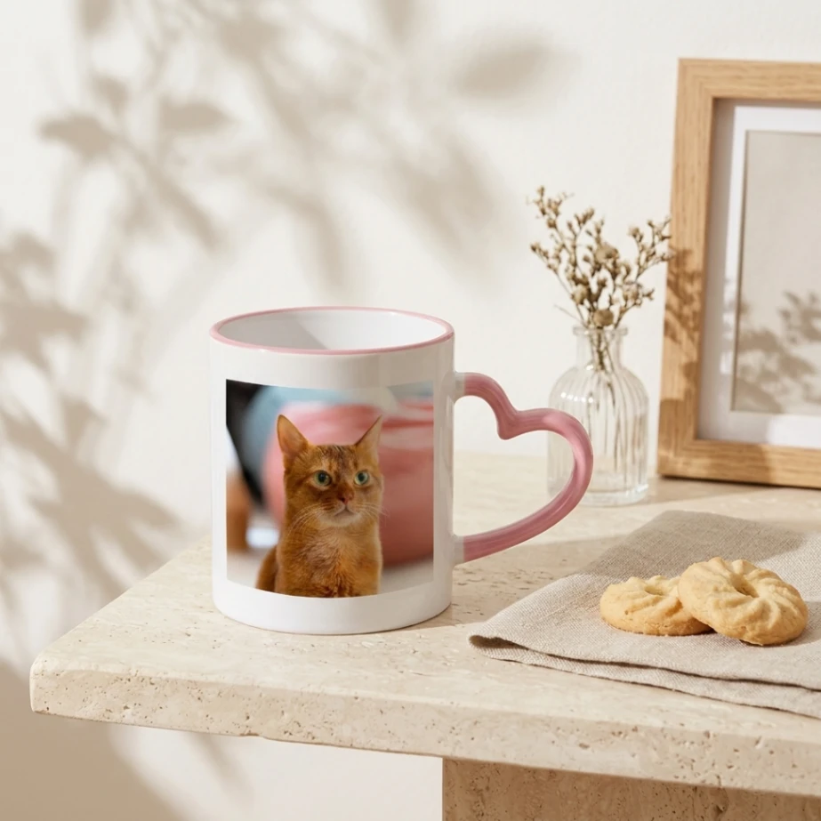 Mug Personnalisé Photo à Anse Cœur