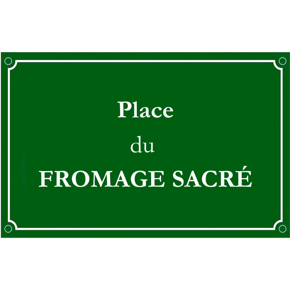 Plaque de Rue Française Personnalisée en Aluminium | Cadeau Original et Drôle