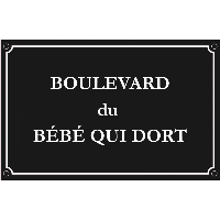 Plaque de Rue Française Personnalisée en Aluminium | Cadeau Original et Drôle