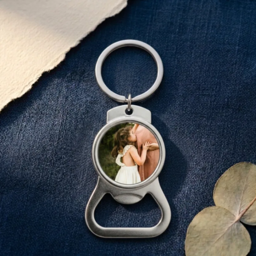 Porte-clés Décapsuleur Personnalisé avec Photo – Souvenir Unique