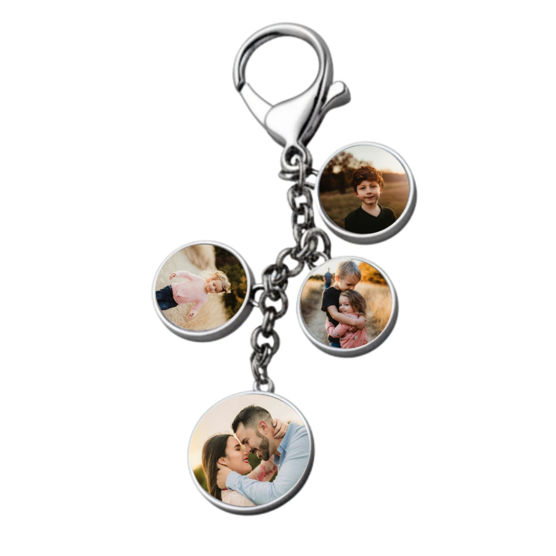 Porte-clés Personnalisé avec 4 Photos