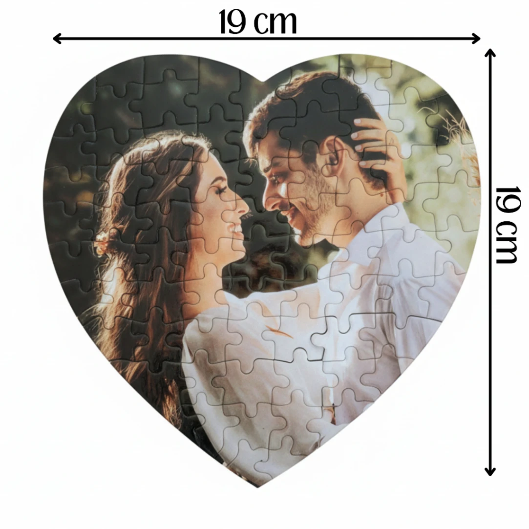 Puzzle Cœur Personnalisé avec Votre Photo