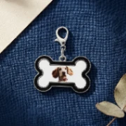 Charm Personnalisé Chien Photo Forme d'Os – Dog Mom