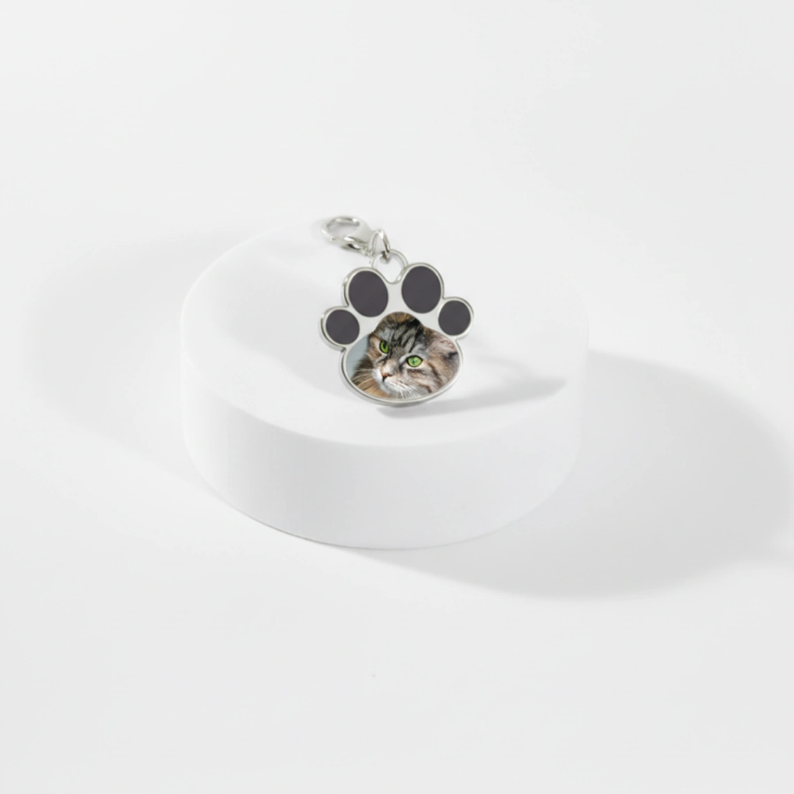 Porte-clés "Patte d'Amour" Personnalisable avec Photo – Le Souvenir Unique de Votre Animal